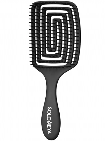 Solomeya Wet Detangler Brush Rectangular  Grape / Расческа для сухих и влажных волос с ароматом винограда MZ005